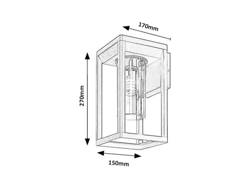 Záhradné svietidlo Rabalux 77085 1x15W E27 230V IP54